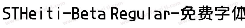 STHeiti-Beta Regular字体转换
